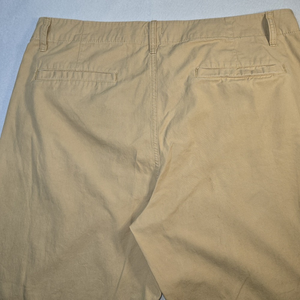 J Crew Re-Imagined Cotton Chinos 33x29 Khaki Flat Front Pants Fair Trade... - Picture 3 of 10